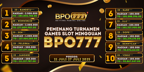 Bonus Turnamen BPO777